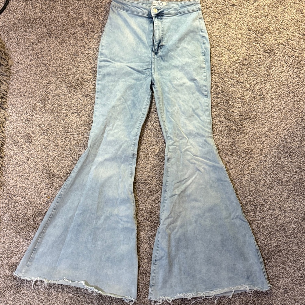 Light Blue Flared Women Jeans